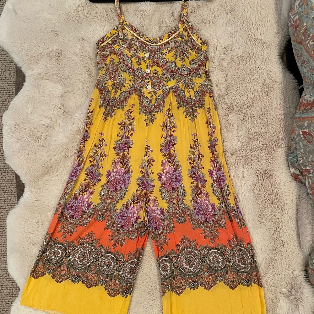 Anthropologie Cropped Wide Leg Jumper